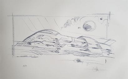 DRUILLET, Philippe
Bleu 
Sérigraphie, signée...