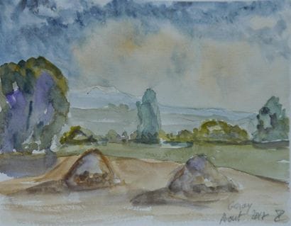 DES COURTILS, Patrick
Vue de Genay
Aquarelle
19...