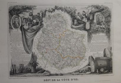 Carte du département de la Côte d'Or
(extr....