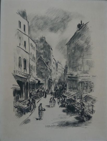 BERTHOLD-MAHN (1881-1975)
Une rue
Lithographie...