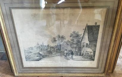 D'après Teniers
La Conversation 
Gravure