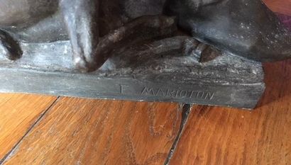 Eugène Marioton (1857-1933)
L'hallali
Bronze
Signé
H....