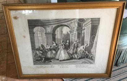 Suite de quatre gravures, Allemagne, XVIIIe...