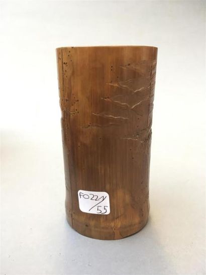 POT A PINCEAUX en bambou sculpté
Chine, XIXe...