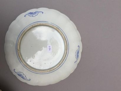 Quatre assiettes en porcelaine d'exportation
Chine,...