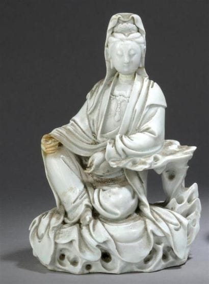 GUANYIN en porcelaine blanc de Chine
Chine,...