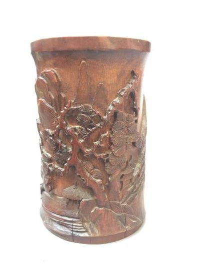 POT A PINCEAUX en bambou sculpté
Chine, XIXe...