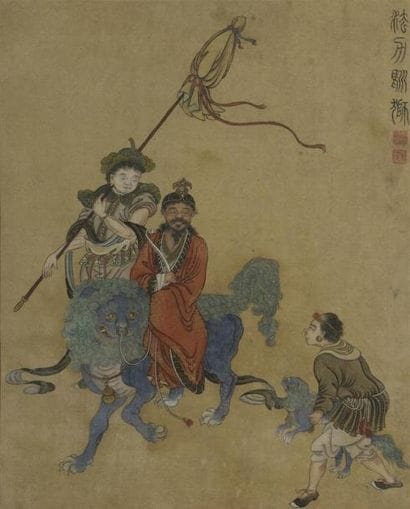 Deux petites peintures à l'encre et couleurs...