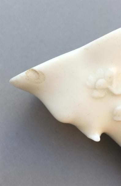 PAIRE DE COUPES libatoires en porcelaine...