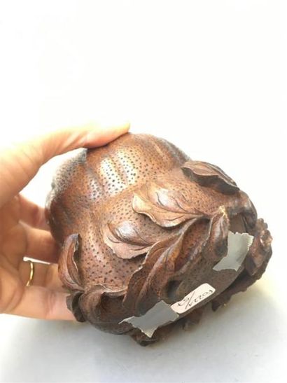 BOITE COUVERTE en bambou sculpté
Chine, XIXe...