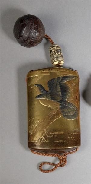 INRO À QUATRE CASES 
Japon, époque Edo, XIXe...