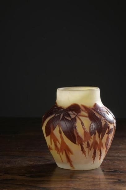 Émile GALLÉ (1846-1904)
Petit vase aux Fuchsias
Épreuve...