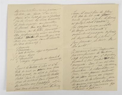 Émile Gallé (1846-1904)
Deux lettres autographes
Signées...