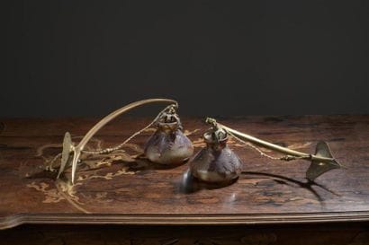 Émile GALLÉ (1846-1904)
Paire d'appliques...