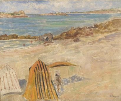Henri LEBASQUE (1865-1937)
Scène de plage...