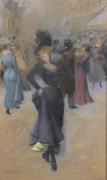 Delphin ENJOLRAS (1857-1955)
Élégante à la...