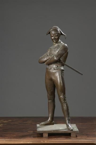 D'après René de Saint-Marceau x
(1845-1915)
Arlequin
Bronze.
Signé...