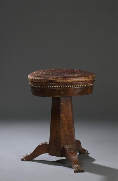 Tabouret de musicien, d'époque Restauration
En...
