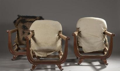 TRAVAIL FRANCAIS 1920
Suite de trois fauteuils...
