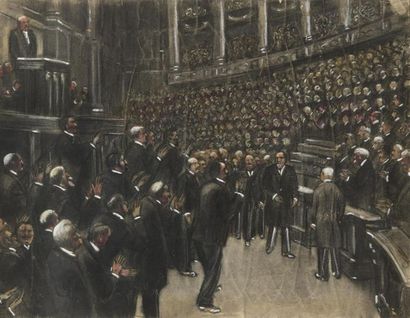 Ecole francaise du XIX è
Chambre des députés
Aquarele
62...