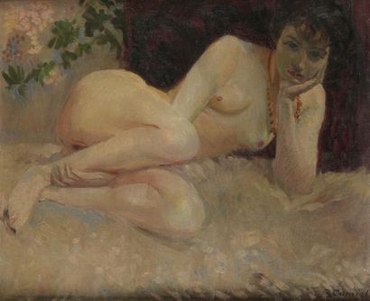 Richard CARNIEL (1868-1915)
Femme nue allongée
Huile...