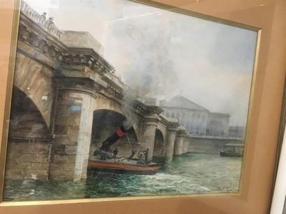 Paul PUJOL (1848-1926)
le pont de la Concorde,...