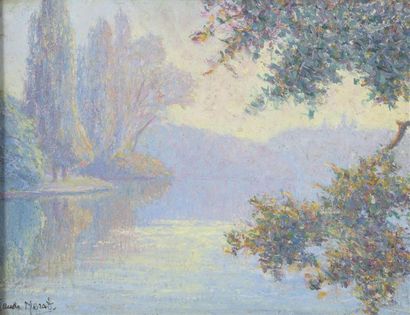 Ecole francaise du debut du XX è
Le lac
Huile...