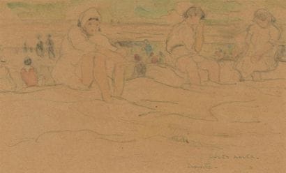 Jules ADLER (1865-1952)
Trouville, la plage...