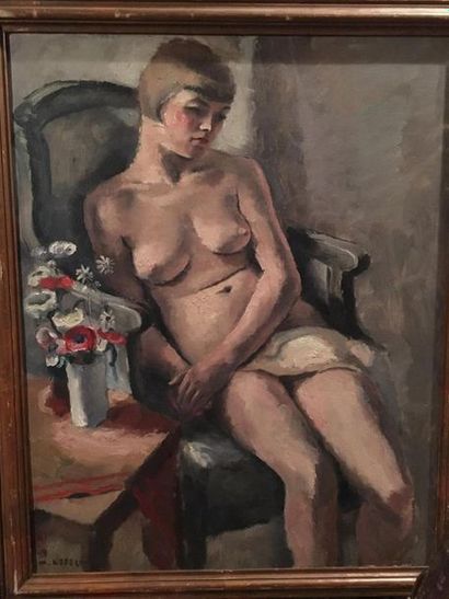 Maurice ASSELIN (1882-1947)
Femme nue au...