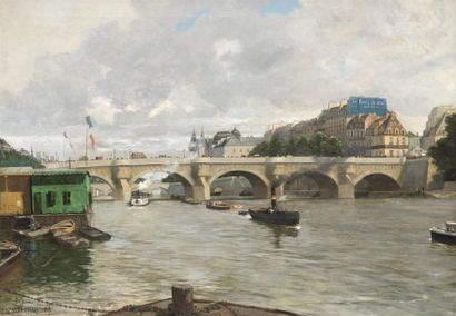 Lucien Marchais (1847-1906) 
Vue animée du...