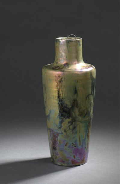 MASSIER Clément (1857-1933)
Vase conique...