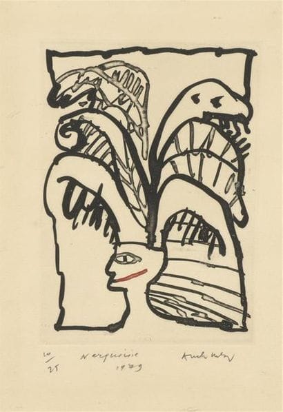 Pierre ALECHINSKY (1927) 
Narquoisie, 1979
Eau-forte,...