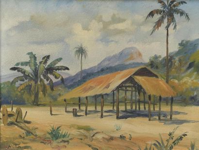 MAHN, ecole allemande
Plantation aux Antilles
Huile...