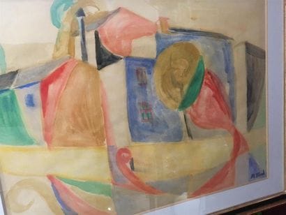 Maurice BLOND (1899-1974)
Vue de ville 
Aquarelle...