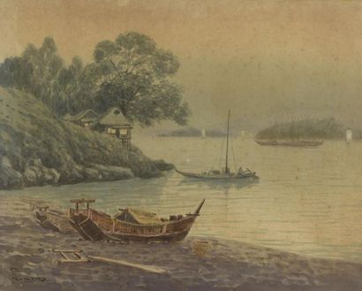 Kurosu NOBORU (né en 1948)
Barque échouée...