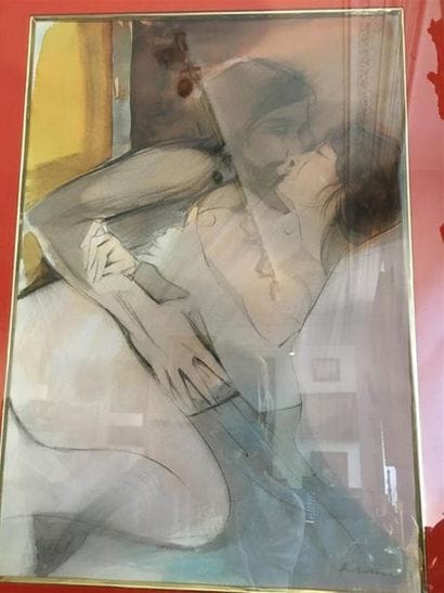 Camille HILAIRE (1916-2004)
couple s'embrassant
dessin...