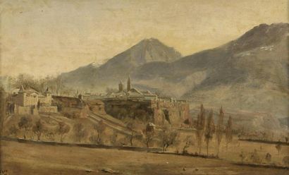 Jules GUEDY (1805-1876)
Vue d'embrun, 1890
Huile...