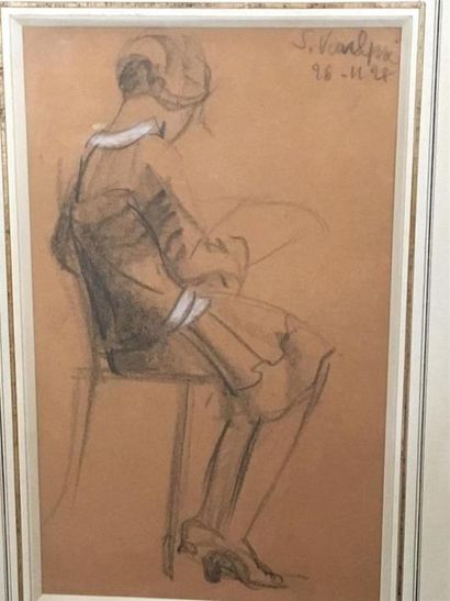 S. VOULPRE (XIXe-XXe siècle)
Petite fille...