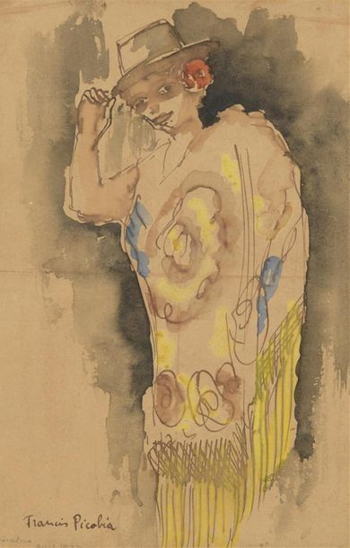 Francis PICABIA (1879-1953)
Femme au chapeau,...
