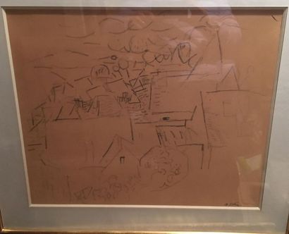 Gustav BOLIN (1920-1999)
Vue des toits
Dessin...
