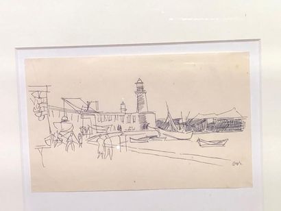 Wim OEPTS (1904-1988)
Vue d'un port
Dessin...