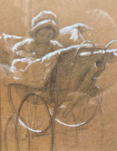 XXth century SCHOOL

Child in a Pram, 1911
Pencil...