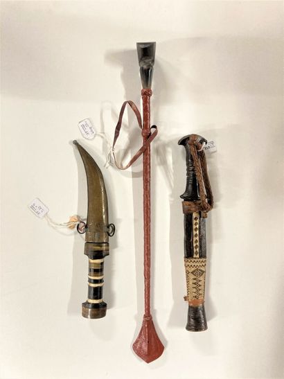 Two daggers of black Africa:

- one entirely...