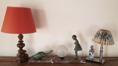 Trois lampes à poser