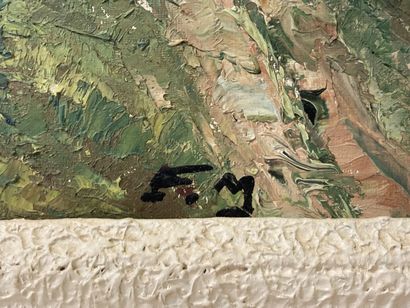 MODERN SCHOOL
The Valley...
Oil on canvas...