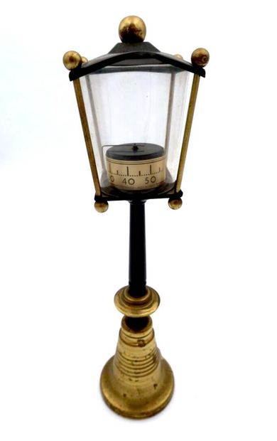 Set of two clocks : 
Brass clock Bird in...
