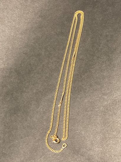 Chaine de cou en or jaune 750‰ . Poids: ...