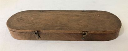 Metal and brass trebuchet in its box