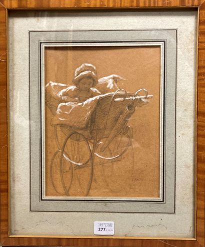 XXth century SCHOOL

Child in a Pram, 1911
Pencil...