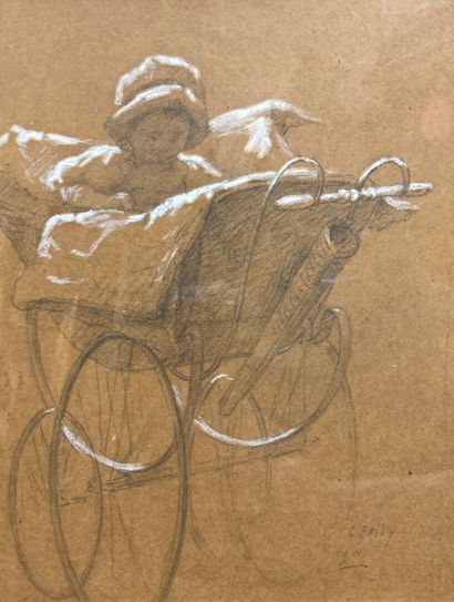XXth century SCHOOL

Child in a Pram, 1911
Pencil...